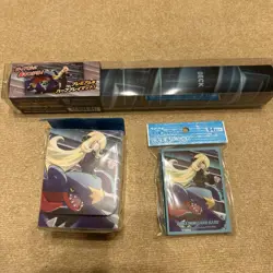 Pokemon Cynthia & Garchomp Deck Case Deck Shield Sleeve Playmat Set Card Game - Image 1