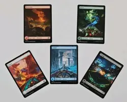 MTG - Aetherdrift - Full Art Land Lot - 5 Card Set - NM Magic - FREE SHIP - Image 1