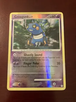 Croagunk 78/123 Mysterious Treasures Reverse Holo Pokemon TCG Card - Image 1