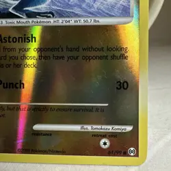 Pokemon TCG Croagunk Holo Arceus Card 61/99 Tomokazu Komiya Platinum - Image 4