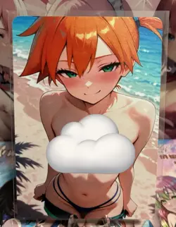 Matte Beautiful Waifu Handmade Card Goddess Story CCG Anime Double Sided - Image 1