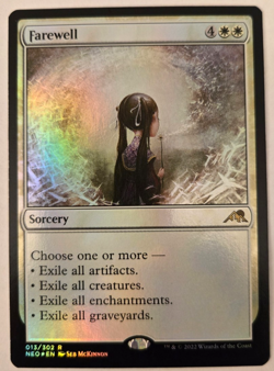 Farewell FOIL #013 Kamigawa: Neon Destiny MTG Magic the Gathering NM - Image 1
