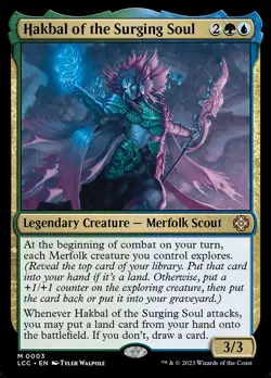 Hakbal of the Surging Soul Regular - The Lost Caverns Of Ixalan Commander MTG-NM - Image 1