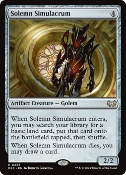 Solemn Simulacrum [Duskmourn: House of Horror Commander] Magic MTG - Image 1