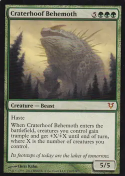 MTG Avacyn Restored - Craterhoof Behemoth - AVR 172 - Regular LP - Image 2