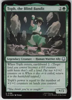 MTG Toph, the Blind Bandit Foil NM Avatar: The Last Airbender Magic 198 - Image 1