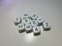 Pro Tour Dice 10x 22mm Jumbo Numbered D6 - Magic: the Gathering, Flesh and Blood - Image 2