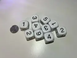 Pro Tour Dice 10x 22mm Jumbo Numbered D6 - Magic: the Gathering, Flesh and Blood - Image 3