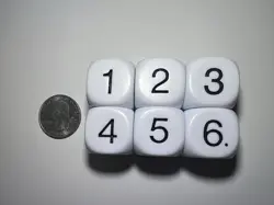 Pro Tour Dice 10x 22mm Jumbo Numbered D6 - Magic: the Gathering, Flesh and Blood - Image 4