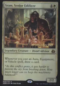 Sram, Senior Edificer - Aether Revolt: #23, Magic: The Gathering - Foil Lp C250 - Image 1
