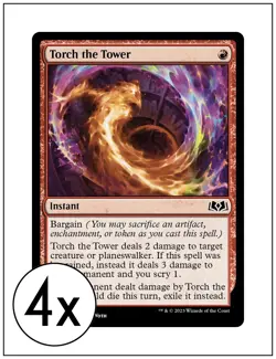 4x Torch the Tower, Magic the Gathering MTG NM - Image 1