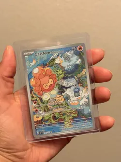 Pokemon Castform Sunny Form 195/191 SV08 Surging Sparks Illustration Rare Holo … - Image 1