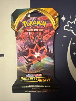Pokemon TCG Sword & Shield Darkness Ablaze Sleeved Booster Pack - 10 Cards | NEW 820650807121 - Image 1