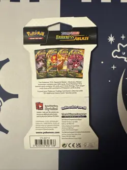 Pokemon TCG Sword & Shield Darkness Ablaze Sleeved Booster Pack - 10 Cards | NEW 820650807121 - Image 2