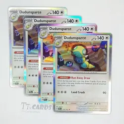 Dudunsparce 129/162 Holo Rare x4 Playset 4x Pokemon Temporal Forces TEF - Image 1