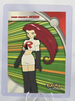 Topps 1999 Team Rocket Jesse Pokemon TV Card HV2 Blue Label (LP) - Image 1
