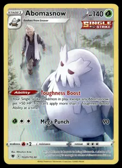 2022 Sword & Shield Series - Astral Radiance - Trainer Gallery Abomasnow Rare - Image 1