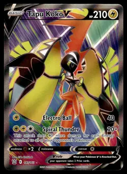 2021 Sword & Shield - Battle Styles Tapu Koko V Basic/Rare Ultra #147 - Image 1