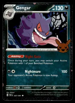 2022 Sword & Shield Series - Trick or Trade Gengar Rare #57 - Image 1