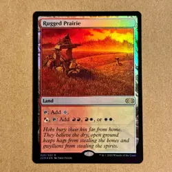 MTG ~ FOIL ~ Rugged Prairie ~ 2XM Double Masters ~ #325 Rare Land ~ English ~ NM - Image 3