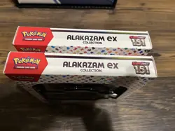 (2) Pokemon TCG Alakazam EX Scarlet & Violet 151 Collection Box Sealed, 2 Boxes - Image 3