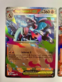 Mega Charizard X ex 029 & Mega Charizard Y 030 Black Star Promo Holo's Pokemon - Image 2