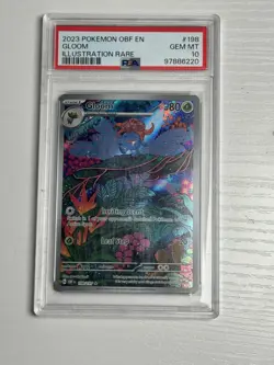 PSA 10 Gloom Pokemon TCG Obsidian Flames EN Illustration Rare 198/197 - Image 2