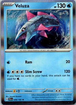 Veluza 056/193 Paldea Evolved Reverse Holo Pokemon TCG NM - Image 1