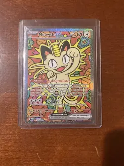 Pokemon Meowth EX 121/088 Full Art SIR Holo 2026 Card - Image 1