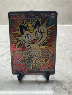 Pokemon Meowth EX 121/088 Full Art SIR Holo 2026 Card - Image 3
