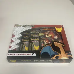 Pokemon Celebrations Lance's Charizard V Box 25th Anniversary TCG “‘ 820650101625 - Image 1