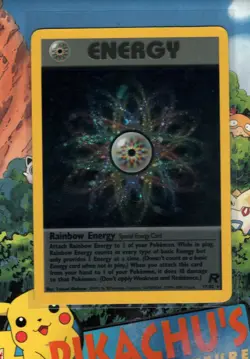 Pokemon TCG Rainbow Energy Team Rocket 17/82 Holo Rare LP - Image 1