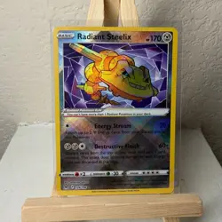 Radiant Steelix 124/196 Lost Origin Radiant Rare Holo Pokemon TCG - Image 1
