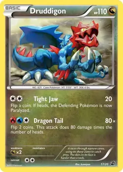 Pokemon TCG: Druddigon Holofoil (Dragon Vault) 12/20 - Image 1