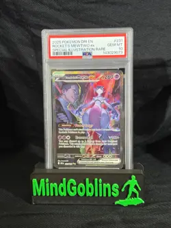Team Rocket's Mewtwo Ex SIR 231 PSA 10 English - 2025 Pokemon - Destined Rivals - Image 1