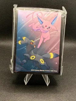 Pokemon Tcg Prismatic- Umbreon Espeon Figure, Pin And Sleeves Accessories Bundle - Image 2