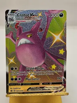 Crobat VMAX SWSH099 Shiny Holo Pokemon Black Star Promo - Image 1