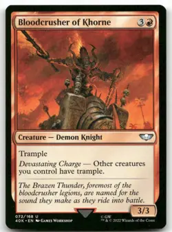 Bloodcrusher of Khorne #72 MTG Warhammer NM X1 - Image 1
