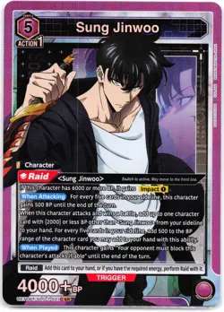 Sung Jinwoo (SR) UE17BT/SLG-1-021 Union Arena: Solo Leveling - Image 1