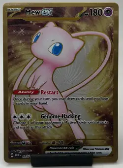 Pokemon TCG Mew EX Metal Gold NM 205/165 Scarlet & Violet 151 Promo Card - Image 1