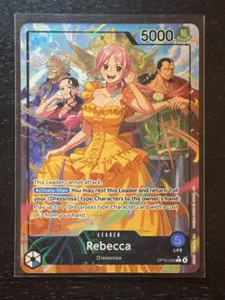 Rebecca (Alt Art) OP15-039 L Adventure on KAMI's Island- ONE PIECE Card ENGLISH - Image 1