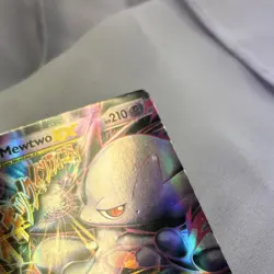 Pokemon M Mewtwo EX Full Art Ultra Rare Holo Breakthrough Psychic Mega Card - Image 5