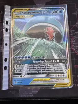 Pokemon 2019 Magikarp and Wailord GX Tag Team Jumbo Promo Card SM166 - Image 1