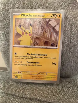 Pokemon TCG Pikachu At The Museum Jumbo Promo Card Sealed - Image 1