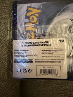 Pokemon TCG Pikachu At The Museum Jumbo Promo Card Sealed - Image 2