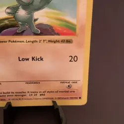 Pokemon TCG: Machop 1st Edition Shadowless Base Set -- WOTC VTG LP Rare Card - Image 5