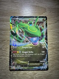 Pokemon TCG Rayquaza EX Roaring Skies Holo Ultra Rare Card 60/108 NM Condition - Image 1