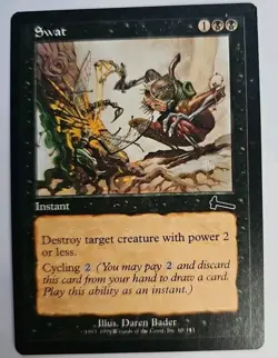 MTG Magic The Gathering Card Swat Instant Black Urza's Legacy - Image 1