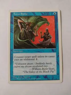 MTG Magic The Gathering Card Force Spike Interrupt Blue - Image 1