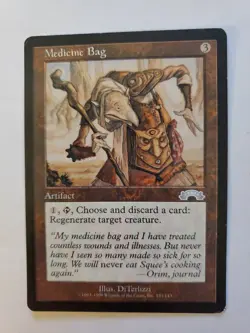 MTG Magic The Gathering Card Medicine Bag Artifact Exodus - Image 1